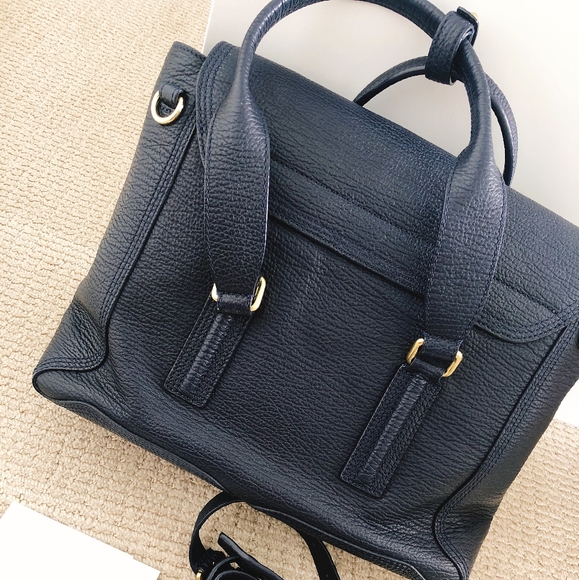 3.1 Philip Lim Bag Navy Pashli Satchel - Picture 3 of 5